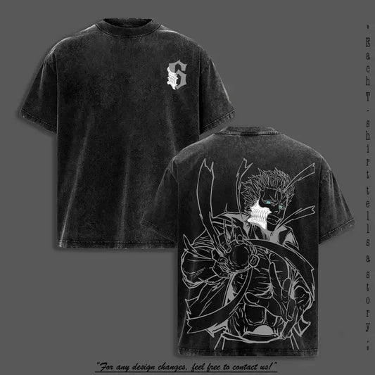 washed anime t-shirt