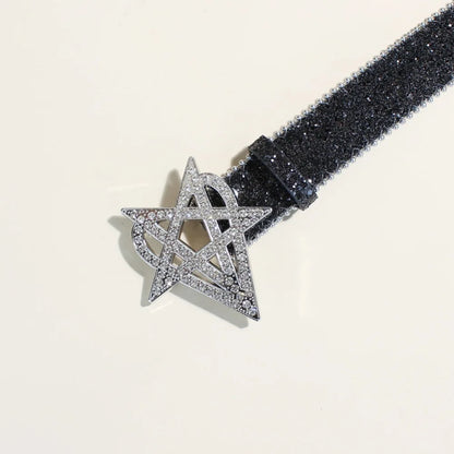 Y2K Heart Star Belt