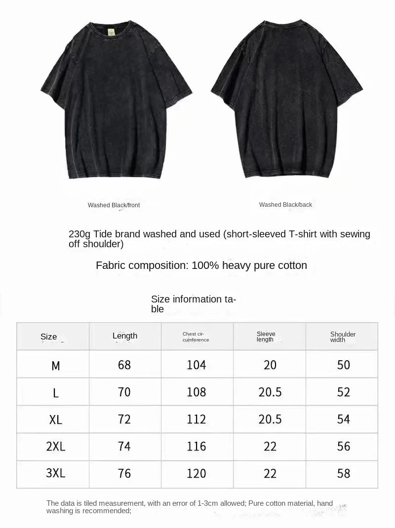 washed anime flower t-shirt