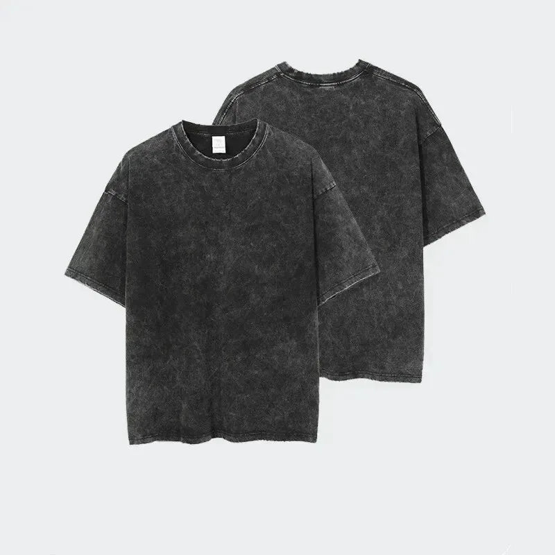 washed anime t-shirt