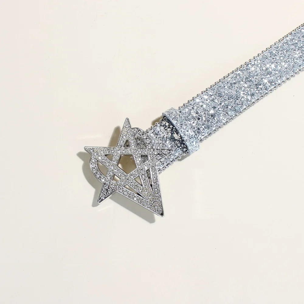 Y2K Heart Star Belt