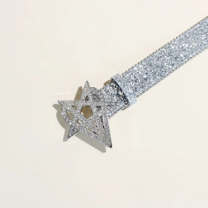 Y2K Heart Star Belt