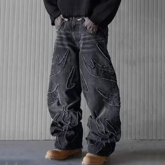men baggy street jeans