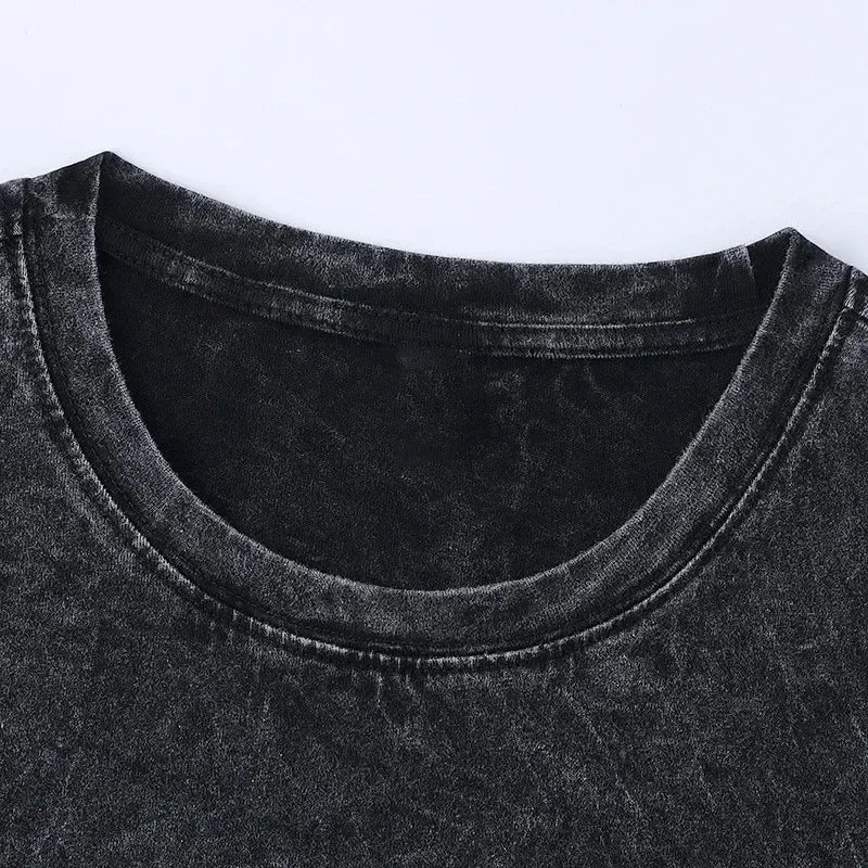 washed anime t-shirt