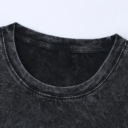 washed anime t-shirt
